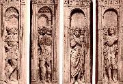 unknow artist Four reliefs with the trials of Saint Paul Spain oil painting artist